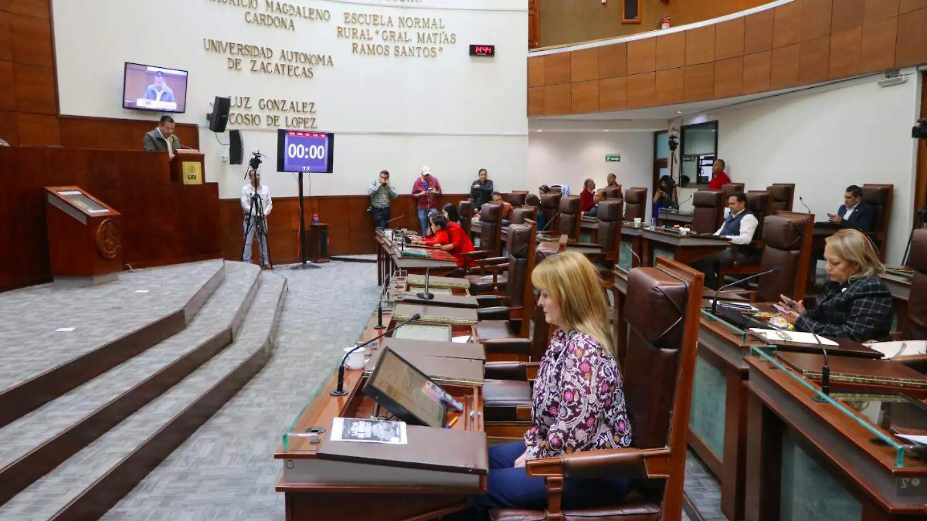 Sesión en la Legislatura de Zacatecas